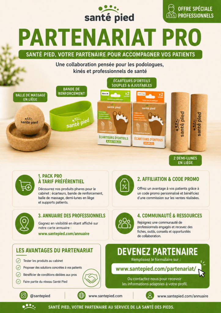 Partenariat Pro santé pied podologue kiné